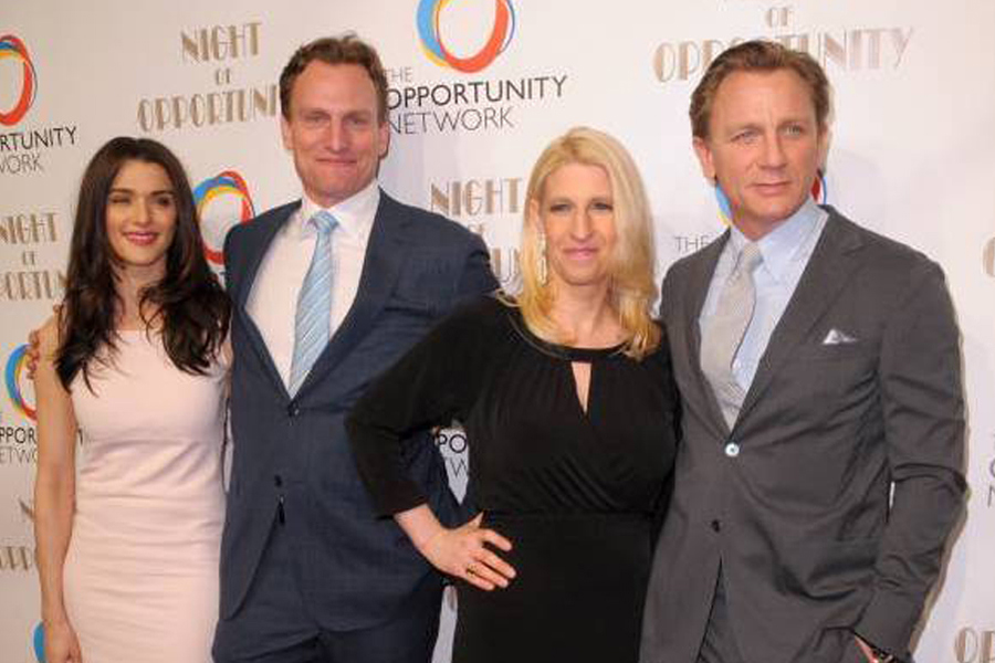 Jason Wright of Apax, Jessica Pliska of OppNet , Rachel Weisz & Daniel Craig